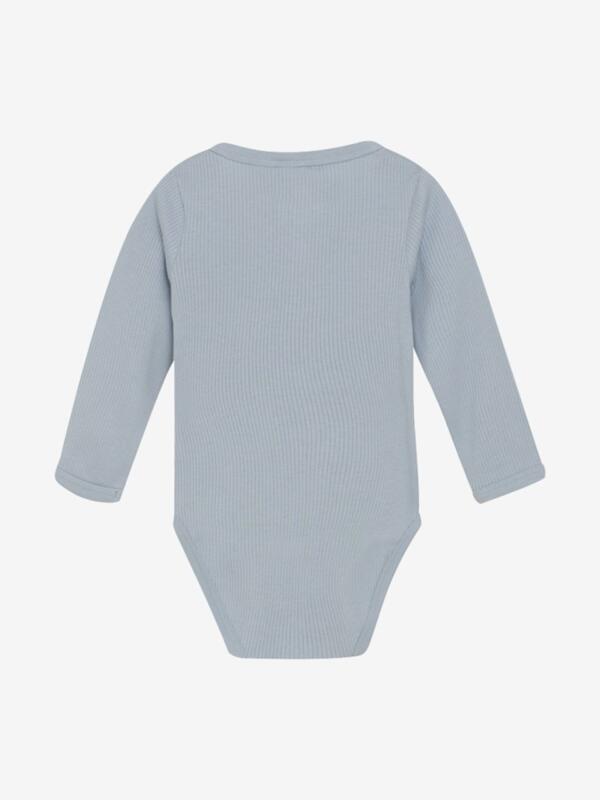 Minymo - Body LS Rib 113805 -  Blue Fog – Bild 2