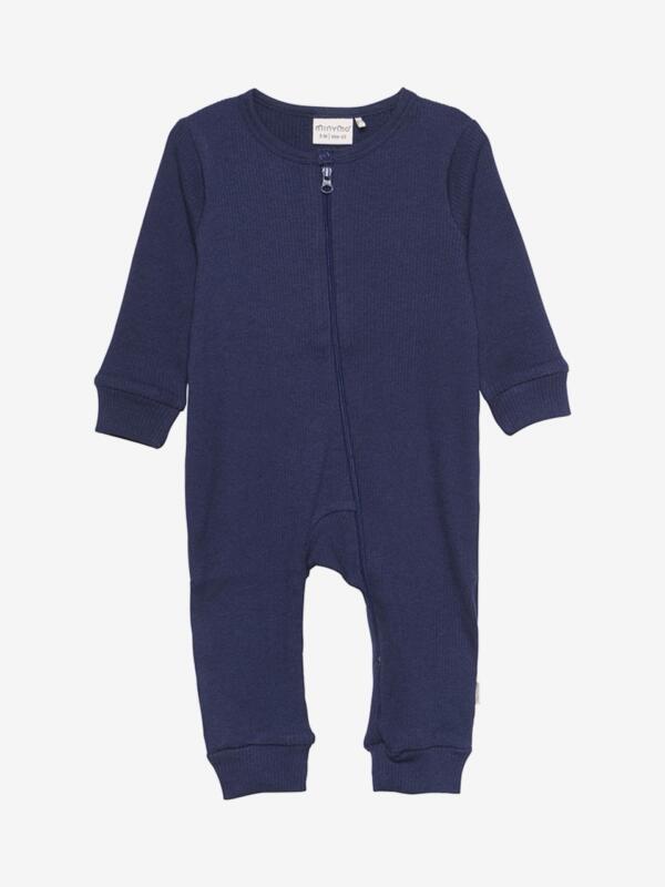 Minymo - Jumpsuit LS Rib 6173 - Dark Navy
