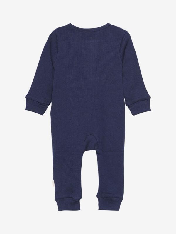 Minymo - Jumpsuit LS Rib 6173 - Dark Navy – Bild 3
