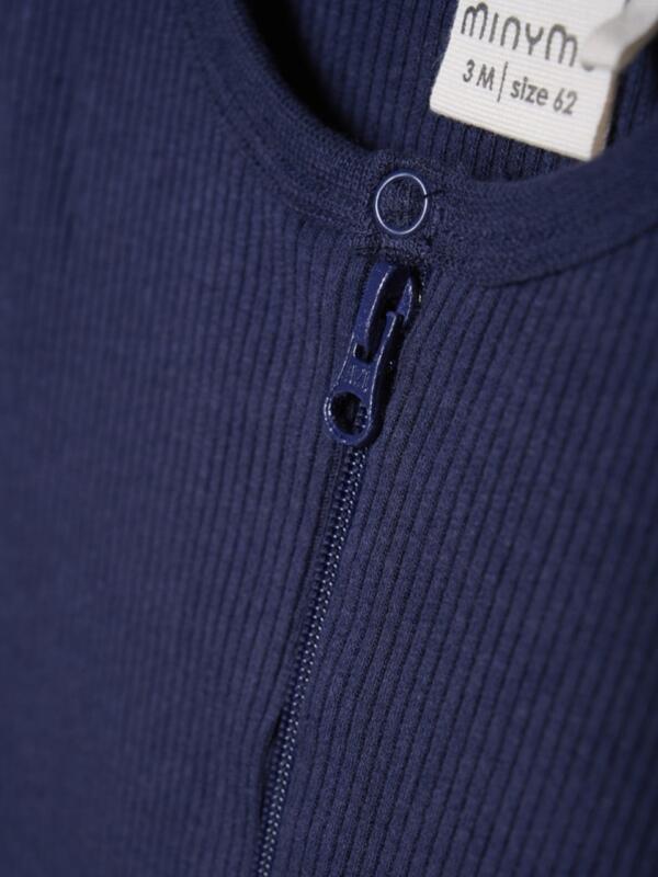 Minymo - Jumpsuit LS Rib 6173 - Dark Navy – Bild 2