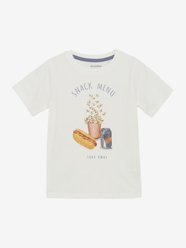Minymo - T-shirt SS 133831 - Marshmallow White