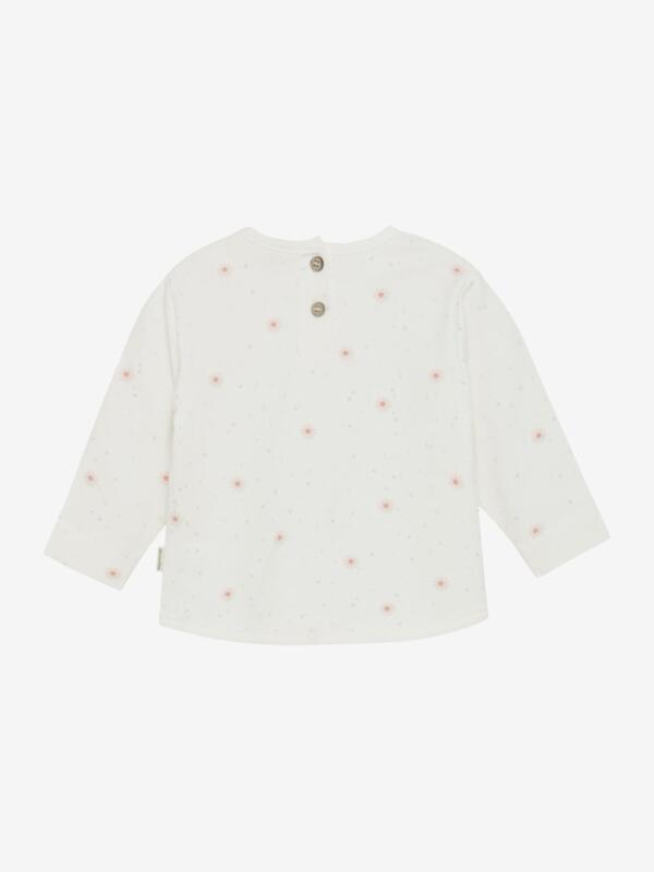 Minymo - Sweatshirt LS AOP 113816 -  Marshmallow White – Bild 3