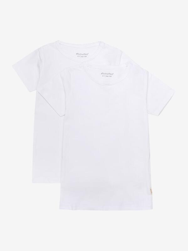 Minymo - Basic 33 -T-shirt SS (2-pack) weiß