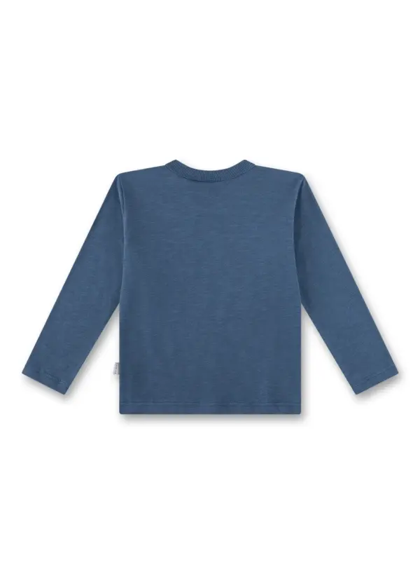 Sanetta Jungen Langarmshirt blau Palme – Bild 3