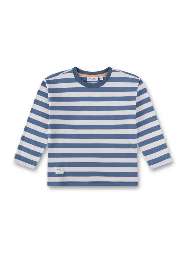 Sanetta Jungen-Langarmshirt Blau/weiss gestreift