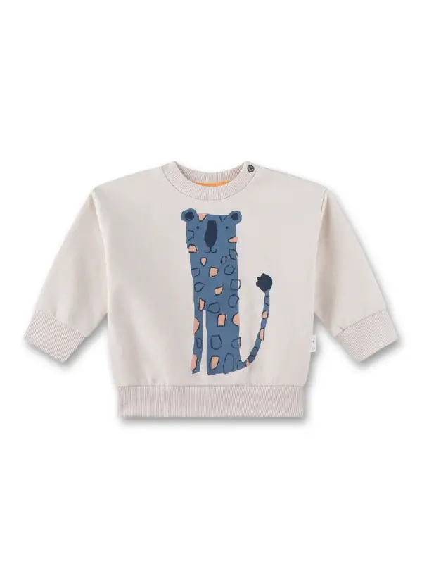 Sanetta Jungen-Sweatshirt Beige bedruckt