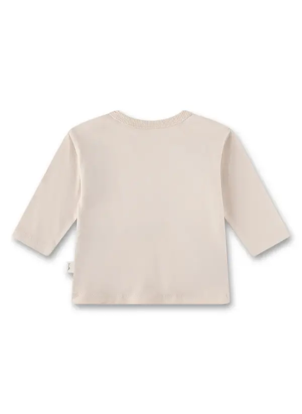 Sanetta Mädchen-Langarmshirt Beige bedruckt – Bild 2