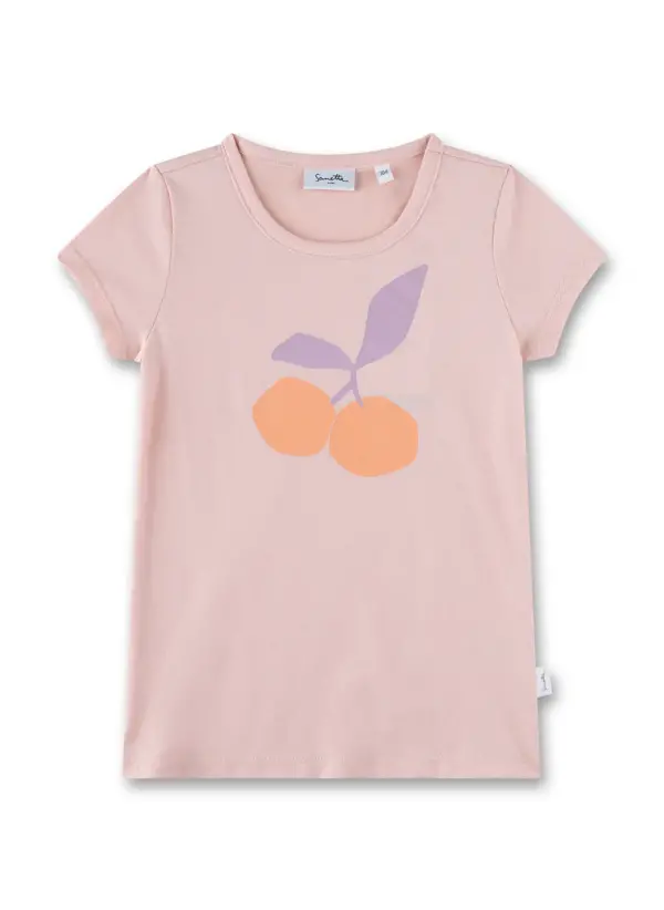 Sanetta Mädchen T-Shirt Rosa Aufdruck Kirsche