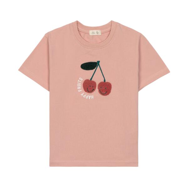 Kinder T-Shirt - Bio Baumwolle, Little Gang, Kirsche Rosa