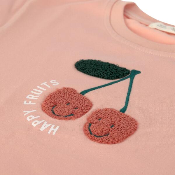 Kinder T-Shirt - Bio Baumwolle, Little Gang, Kirsche Rosa – Bild 2