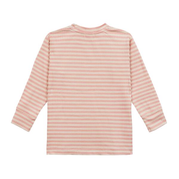 Kinder Langarm Shirt gerippt - Little Gang, Kirsche Rosa – Bild 4