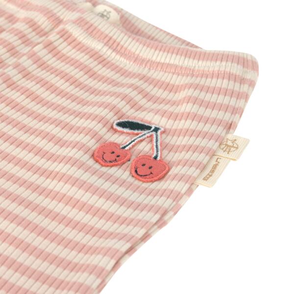 Leggings Kinder - Gerippt, Little Gang, Kirsche Rosa – Bild 2