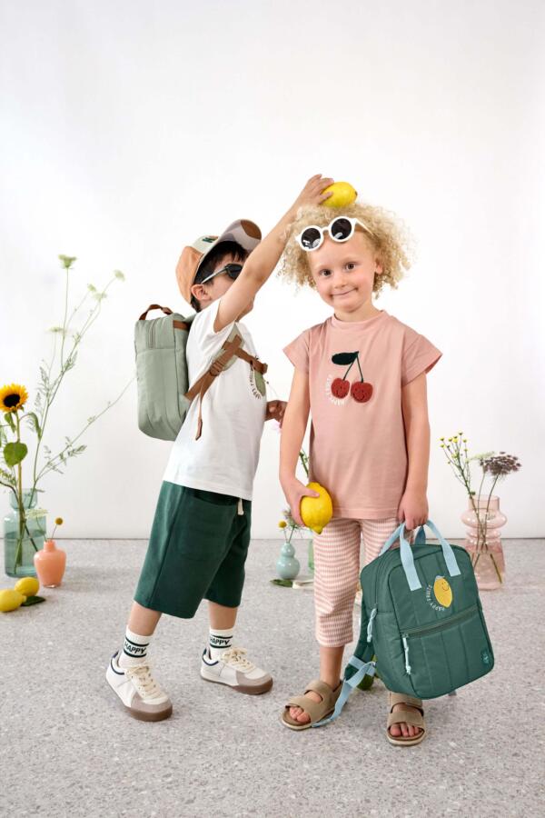 Leggings Kinder - Gerippt, Little Gang, Kirsche Rosa – Bild 3
