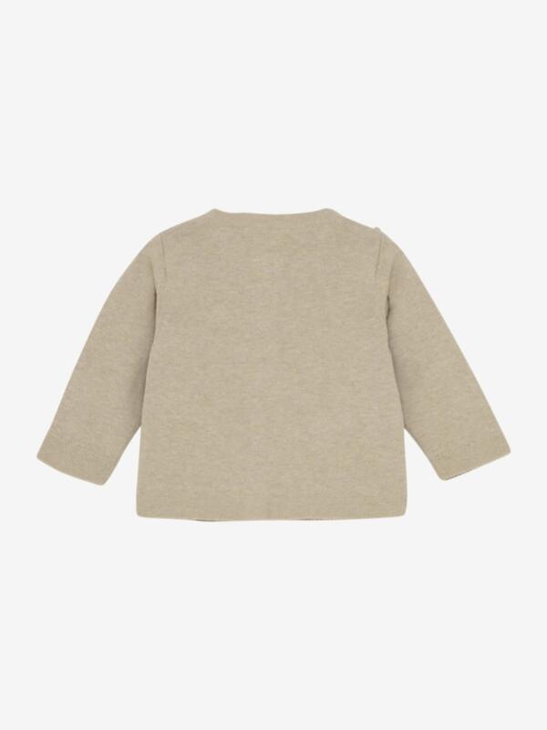 Minymo - Cardigan Knit Beige/bestickt – Bild 4