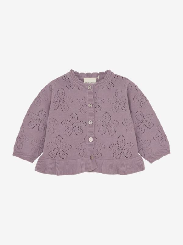 Minymo - Cardigan Knit berry-lila