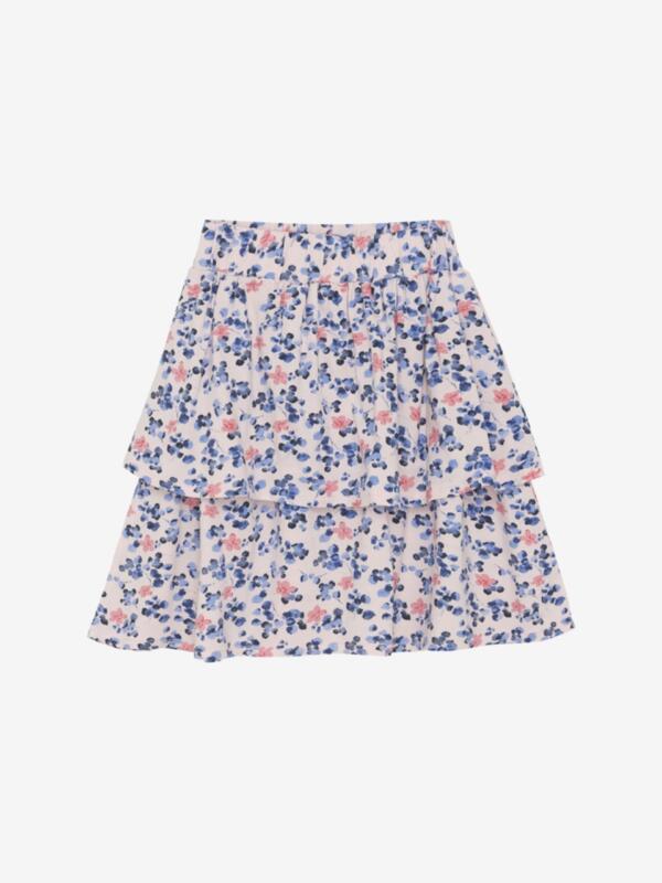 Minymo - Skirt AOP Blumen/rosa/blau