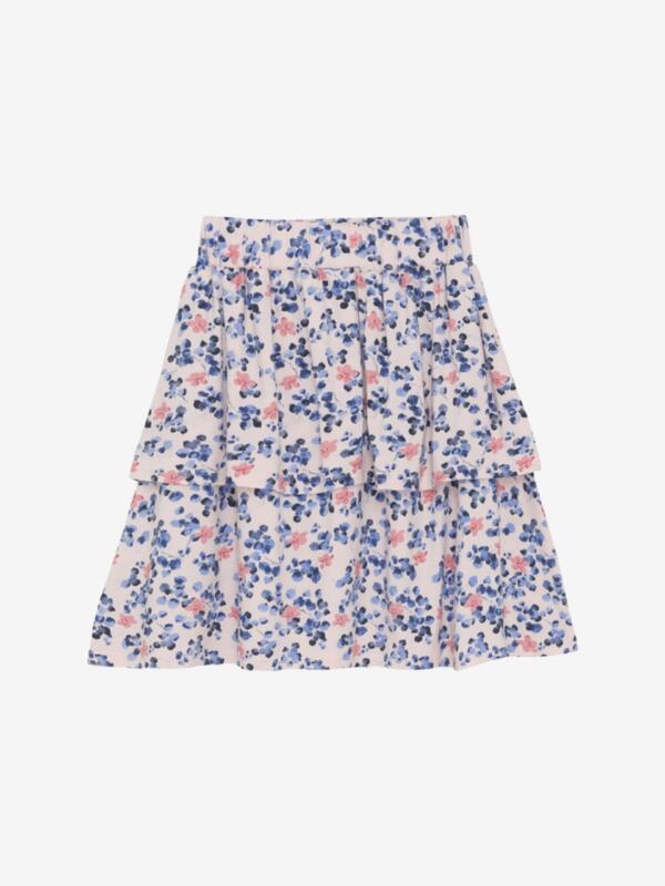 Minymo - Skirt AOP Blumen/rosa/blau – Bild 3