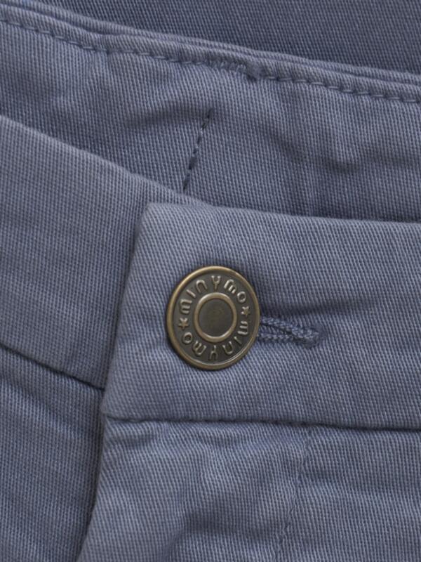 Minymo - Hose Twill 133853 - 7030 - Flint Stone blau – Bild 3