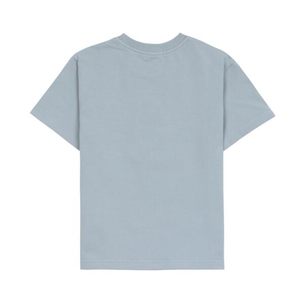Lässig Kinder T-Shirt - Bio Baumwolle, Little Gang, Zitrone Hellblau – Bild 3