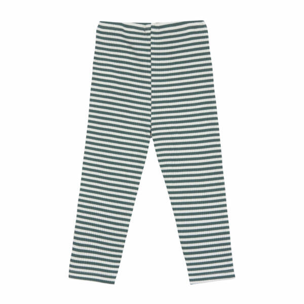Lässig Leggings Kinder - Gerippt, Little Gang, Zitrone Dunkelgrün – Bild 2