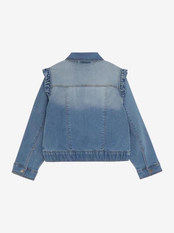 Minymo - Jacket Denim Jeansjacke bestickt Blumen – Bild 2