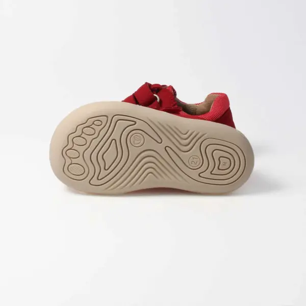 bLIFESTYLE Barfuß-Sneaker krokodilSTYLE feuerrot – Bild 3
