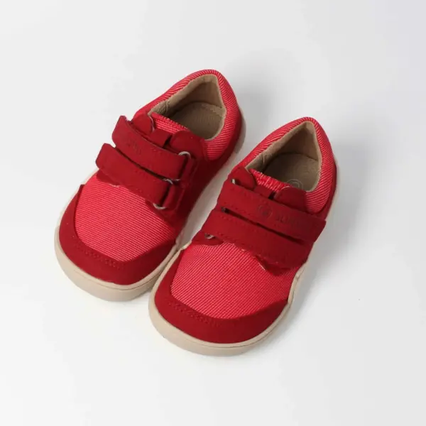 bLIFESTYLE Barfuß-Sneaker krokodilSTYLE feuerrot