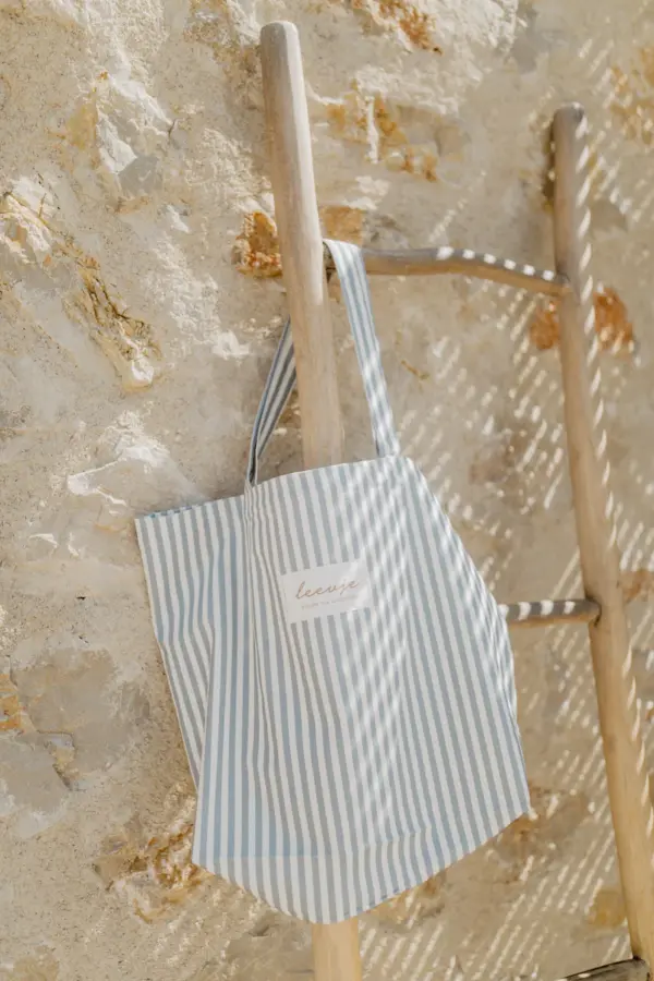 Tasche Leevje STOFFBEUTEL 'BLUE STRIPES' GROSS – Bild 2