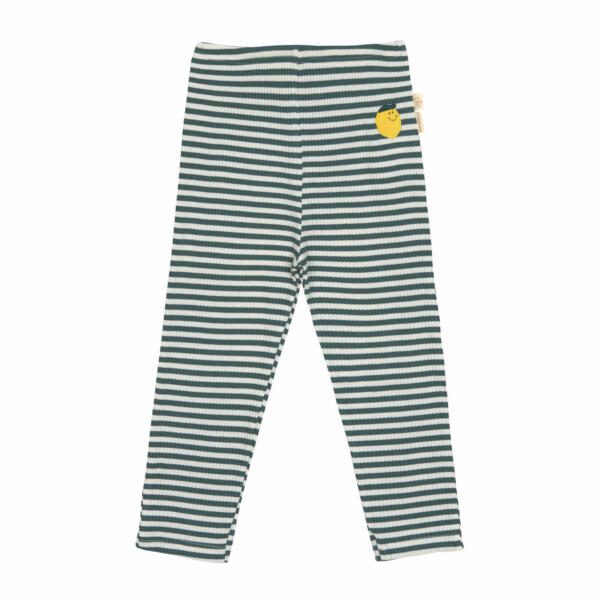 Lässig Leggings Kinder - Gerippt, Little Gang, Zitrone Dunkelgrün