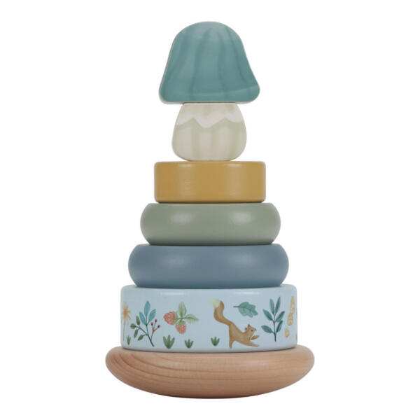 Holz-Stapelturm mit Ringen Forest Friends FSC