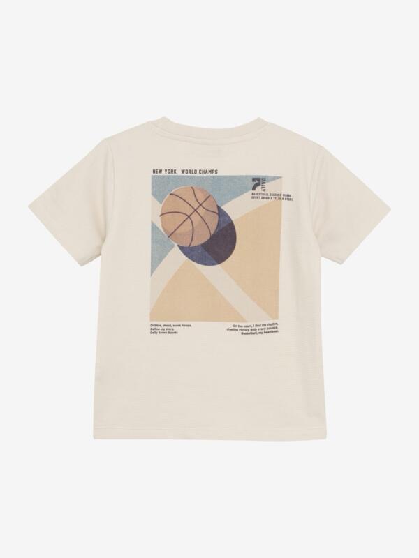 Daily Seven - T-shirt Structure Backprint 920124 - Sandshell – Bild 3