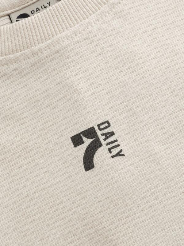 Daily Seven - T-shirt Structure Backprint 920124 - Sandshell – Bild 2