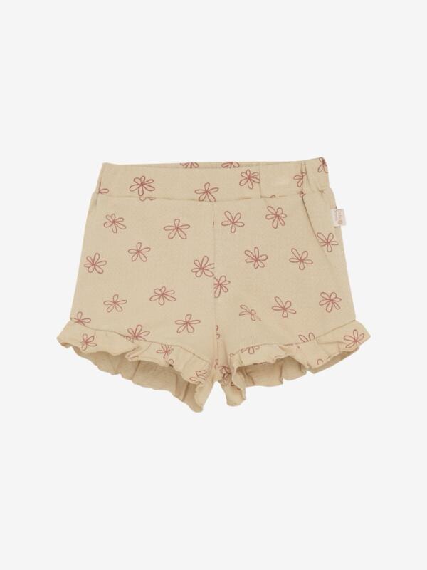 Daily Seven - Shorts Small Flower 930187 - Latte Sand