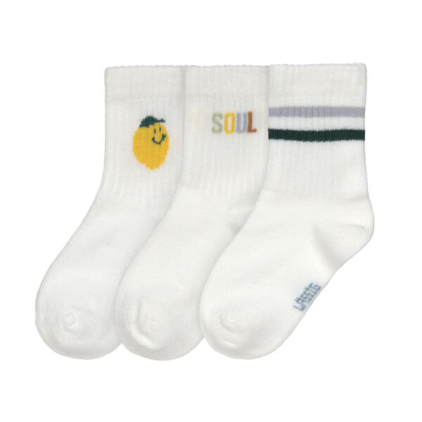 Lässig Tennissocken Kinder 3er-Set - Little Gang, Zitrone