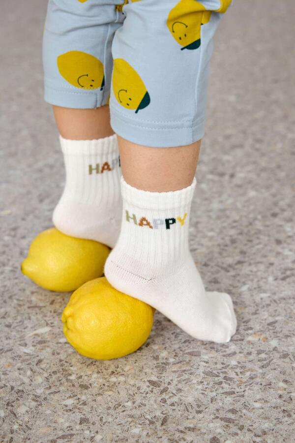 Lässig Tennissocken Kinder 3er-Set - Little Gang, Zitrone – Bild 6