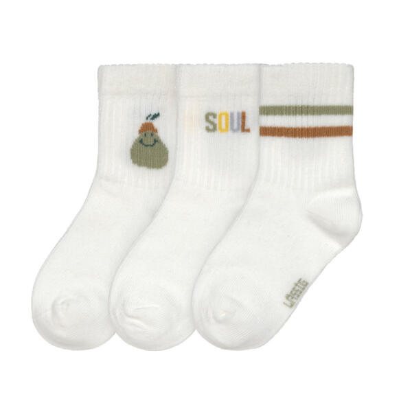 Lässig Tennissocken Kinder 3er-Set - Little Gang, Birne