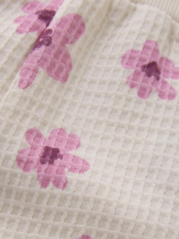 Minymo - Shorts Sweat AOP Blumen pink – Bild 3