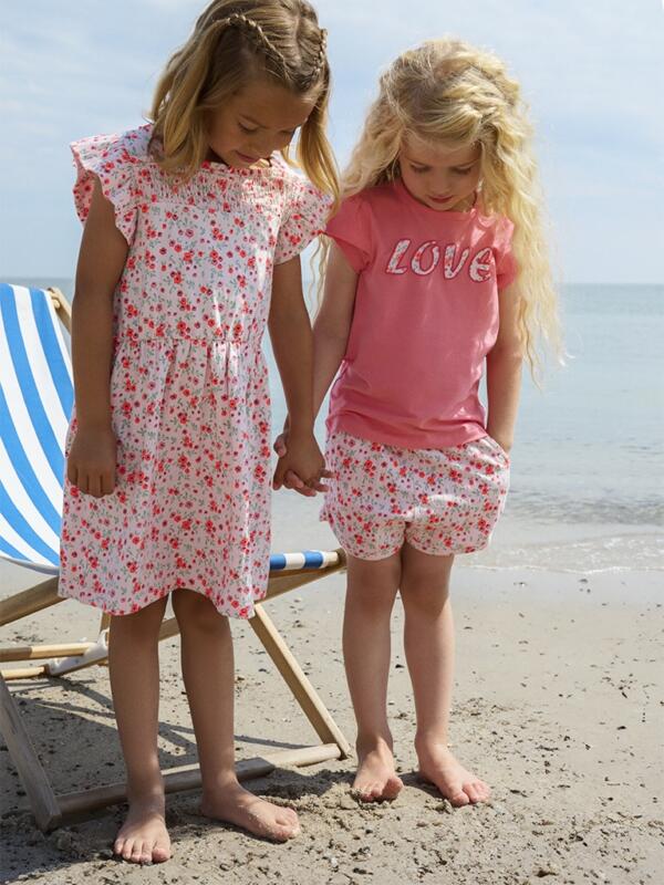 Minymo - T-shirt SS Love- Strawberry Pink – Bild 4