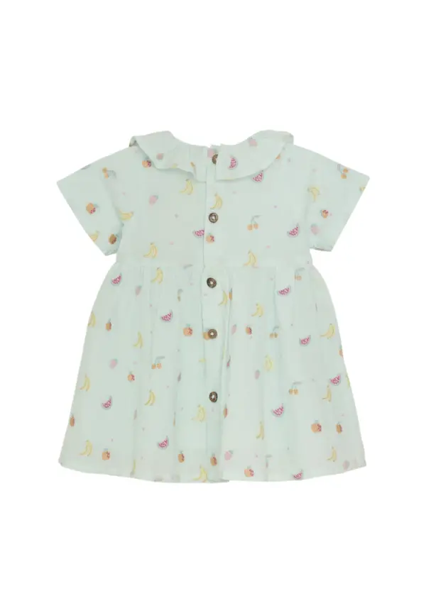 Minymo Blusenkleid - türkis Früchte – Bild 2
