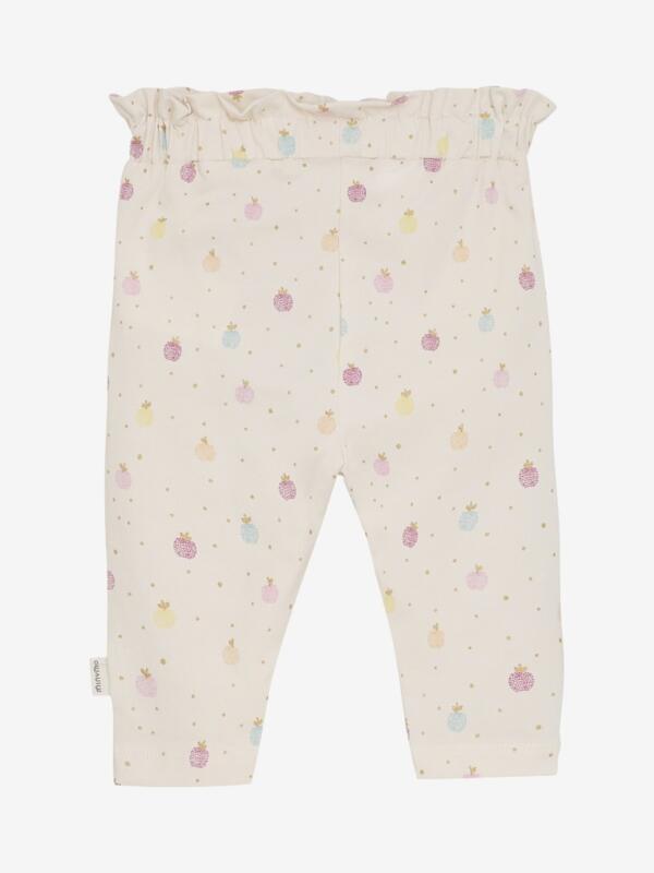 Minymo - Pants AOP bedruckt Apfel - White Swan