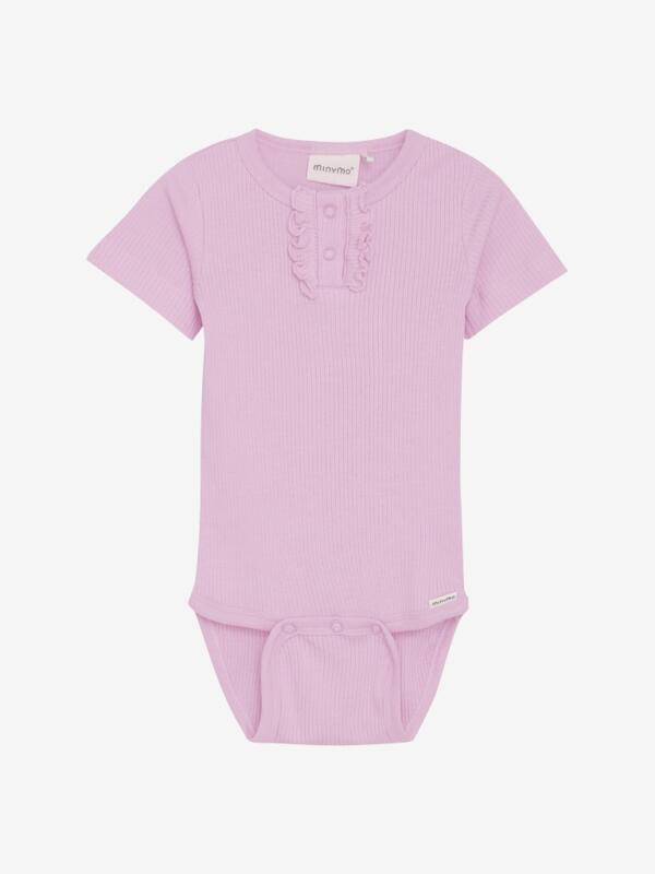 Minymo - Body SS Rib  Light rose