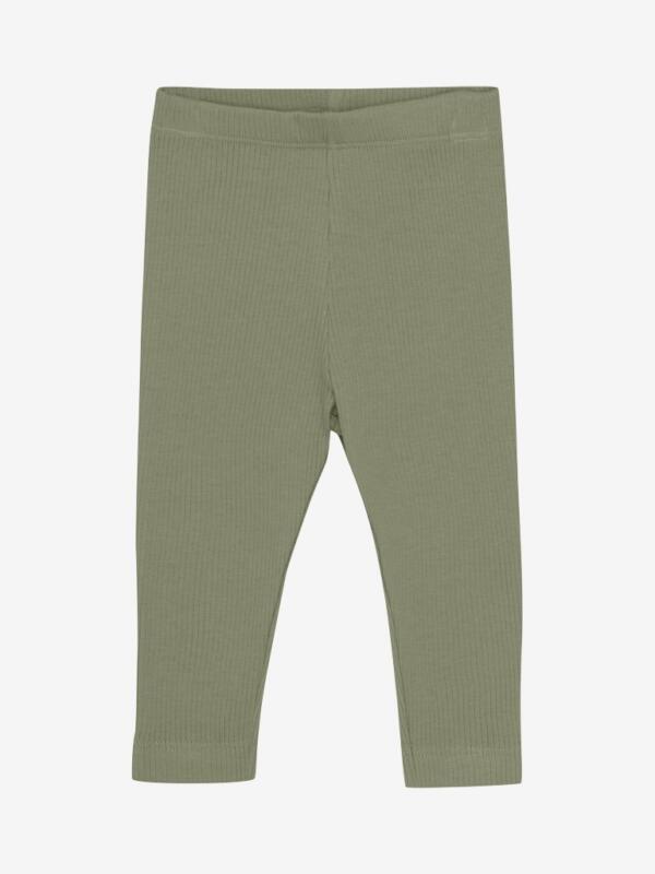 Minymo - Legging Rib olivgrün - Sea Spray
