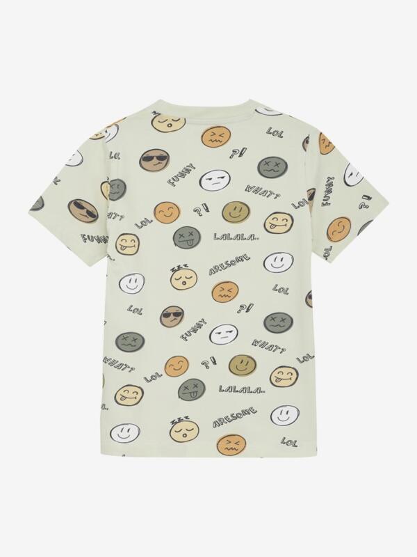 Minymo - T-shirt SS Smiley /Tender Greens – Bild 2