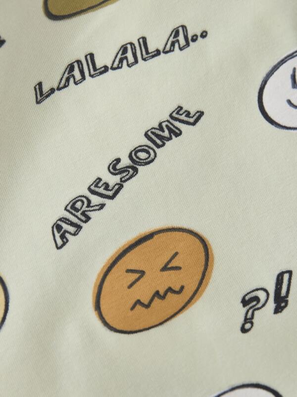 Minymo - T-shirt SS Smiley /Tender Greens – Bild 3