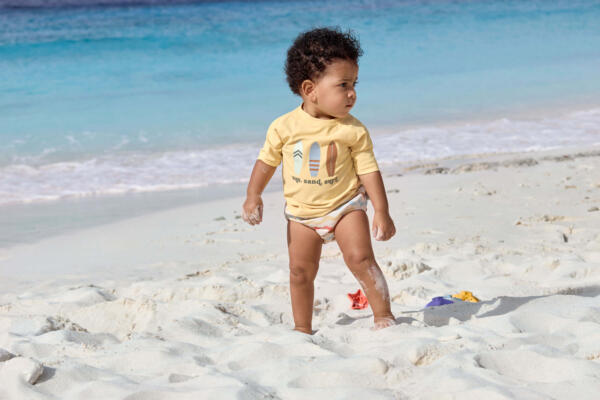 Schwimmwindel Baby - Wellen, Weiß – Bild 5