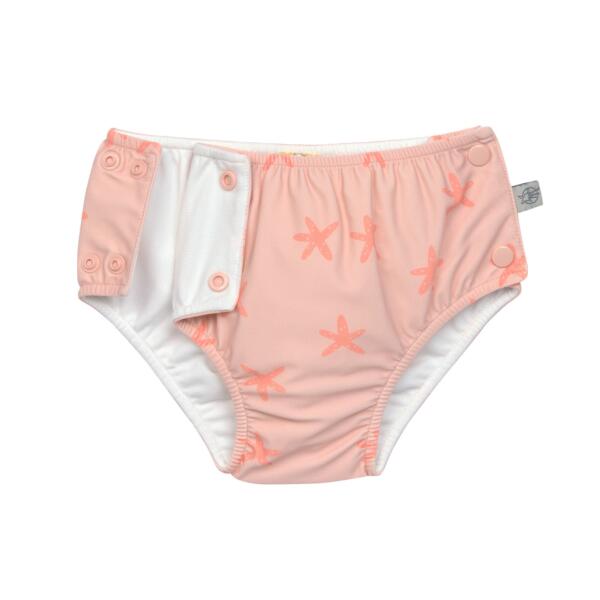 Schwimmwindel mit Druckknöpfen - Seestern, Rosa – Bild 2