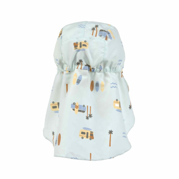 Sonnenhut Baby (UV Schutz & Nackenschutz) - Camper, Mint – Bild 3
