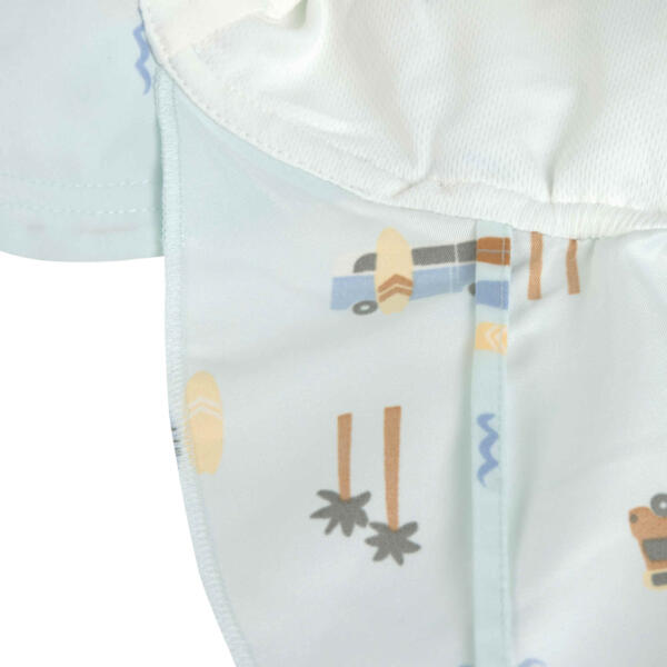 Sonnenhut Baby (UV Schutz & Nackenschutz) - Camper, Mint – Bild 2