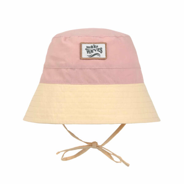 Lässig Fischerhut Kinder (UV Schutz), Gelb Rosa