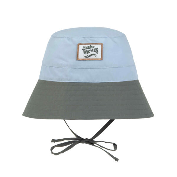 Lässig Fischerhut Kinder (UV Schutz), Hellblau Oliv